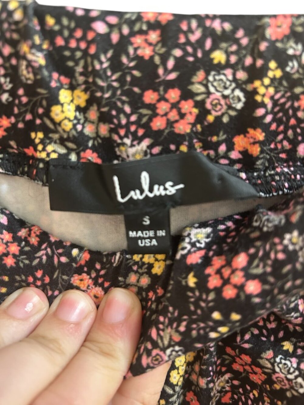 Lulu’s Floral Two Piece Wide Leg Pant Set Size Small - Picture 16 of 16